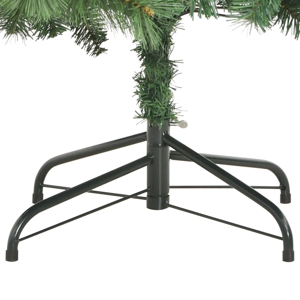 vidaXL Árbol de Navidad artificial con piñas y bayas 180 cm