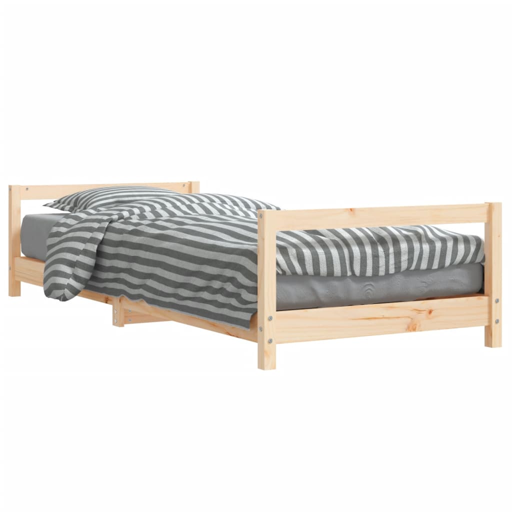 vidaXL Estructura de cama para niños madera maciza de pino 80x200 cm