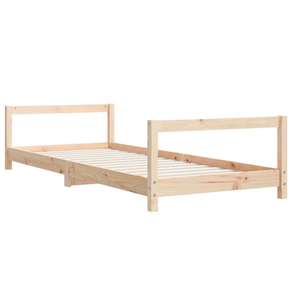 vidaXL Estructura de cama para niños madera maciza de pino 80x200 cm