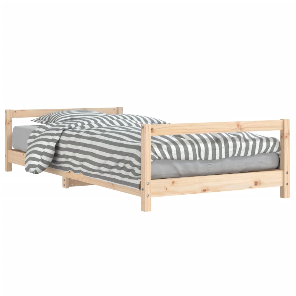 vidaXL Estructura de cama para niños madera maciza de pino 90x200 cm