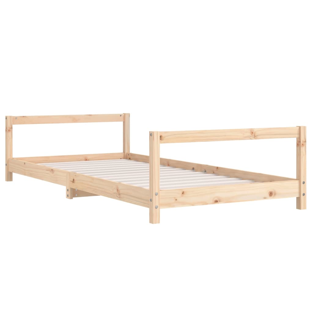 vidaXL Estructura de cama para niños madera maciza de pino 90x200 cm