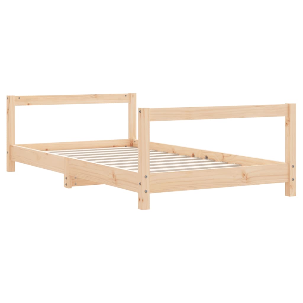 vidaXL Estructura de cama para niños madera maciza de pino 80x160 cm