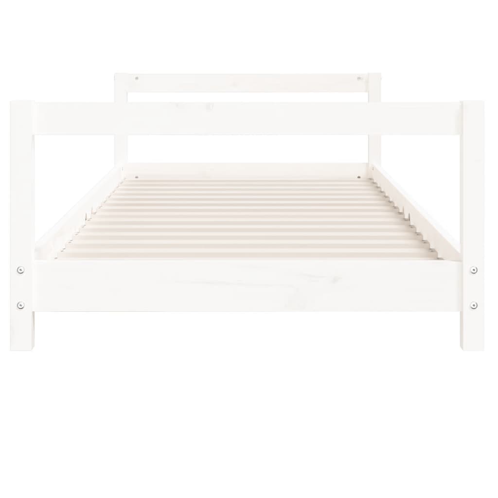 vidaXL Estructura de cama para niños madera de pino blanco 80x160 cm