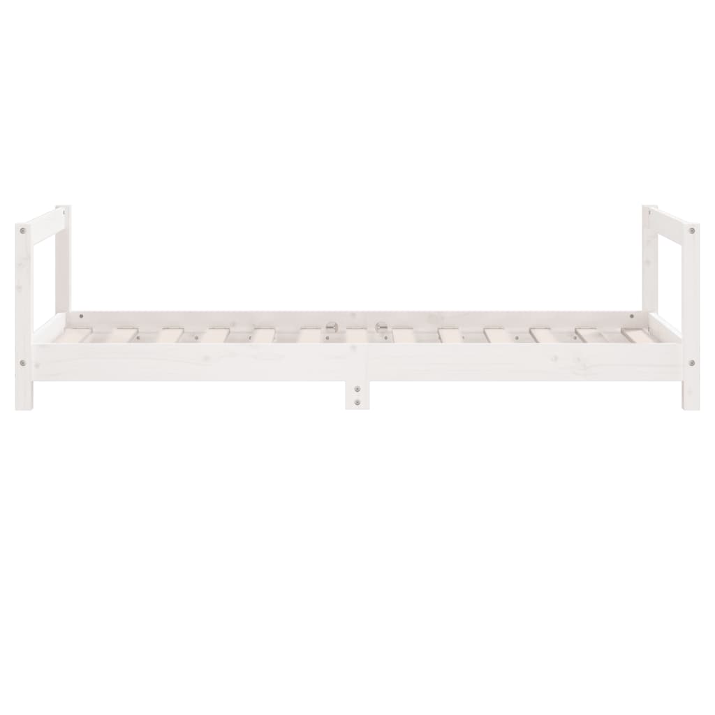 vidaXL Estructura de cama para niños madera de pino blanco 80x160 cm