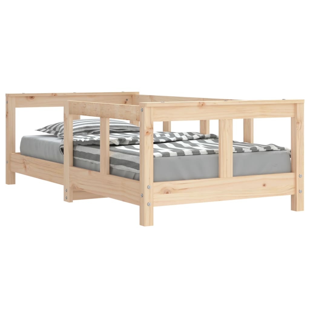 vidaXL Estructura de cama para niños madera maciza de pino 70x140 cm