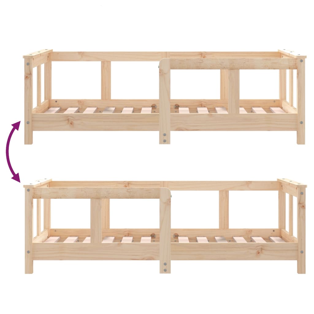 vidaXL Estructura de cama para niños madera maciza de pino 70x140 cm