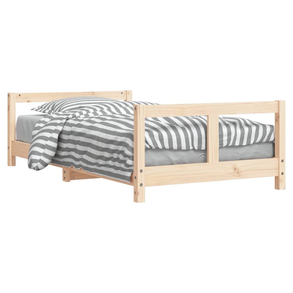 vidaXL Estructura de cama para niños madera maciza de pino 80x160 cm