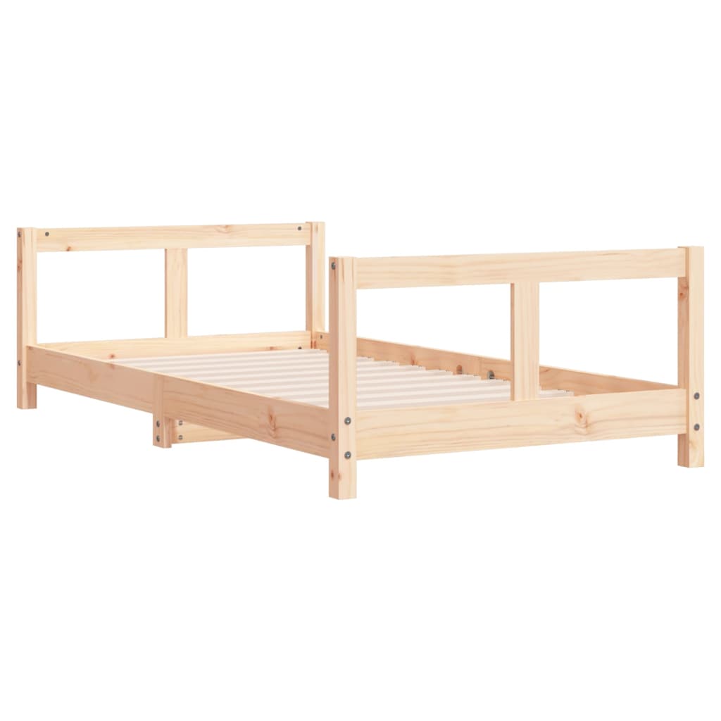 vidaXL Estructura de cama para niños madera maciza de pino 80x160 cm