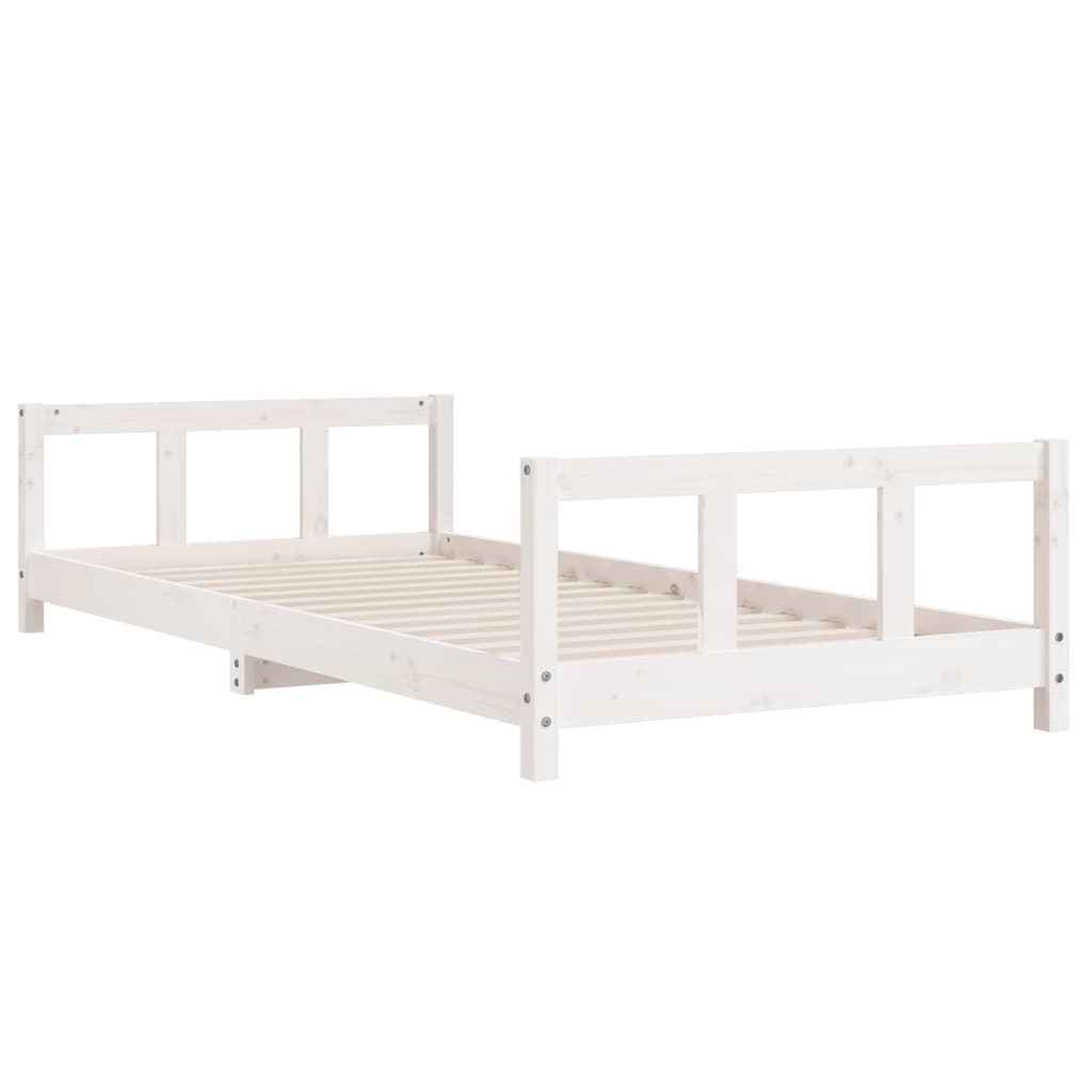 vidaXL Estructura de cama para niños madera de pino blanco 90x190 cm