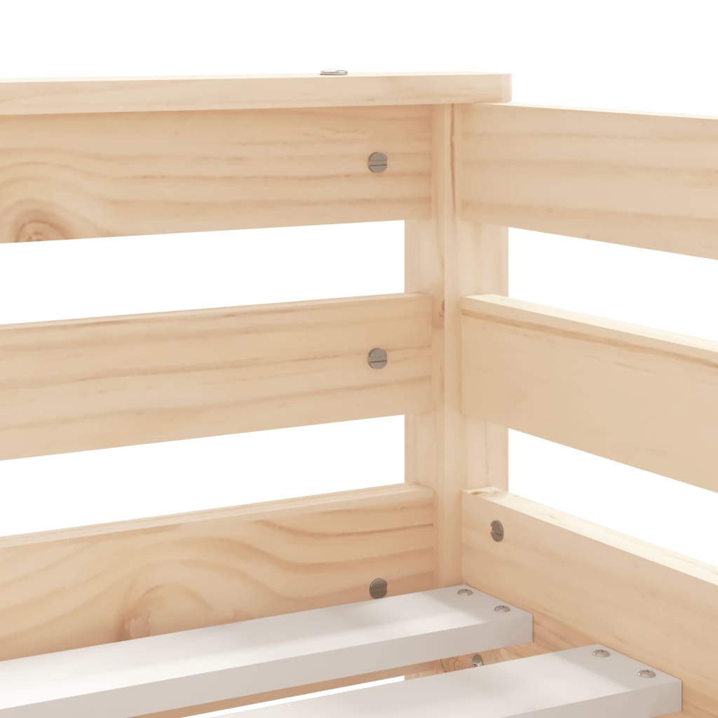 vidaXL Estructura de cama para niños con cajones madera pino 70x140 cm