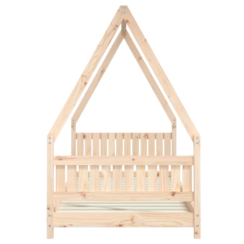 vidaXL Estructura de cama para niños madera maciza de pino 90x200 cm