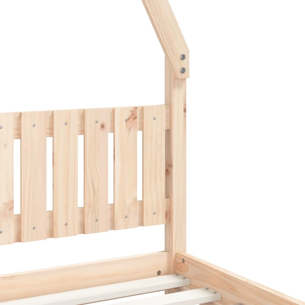 vidaXL Estructura de cama para niños madera maciza de pino 90x200 cm