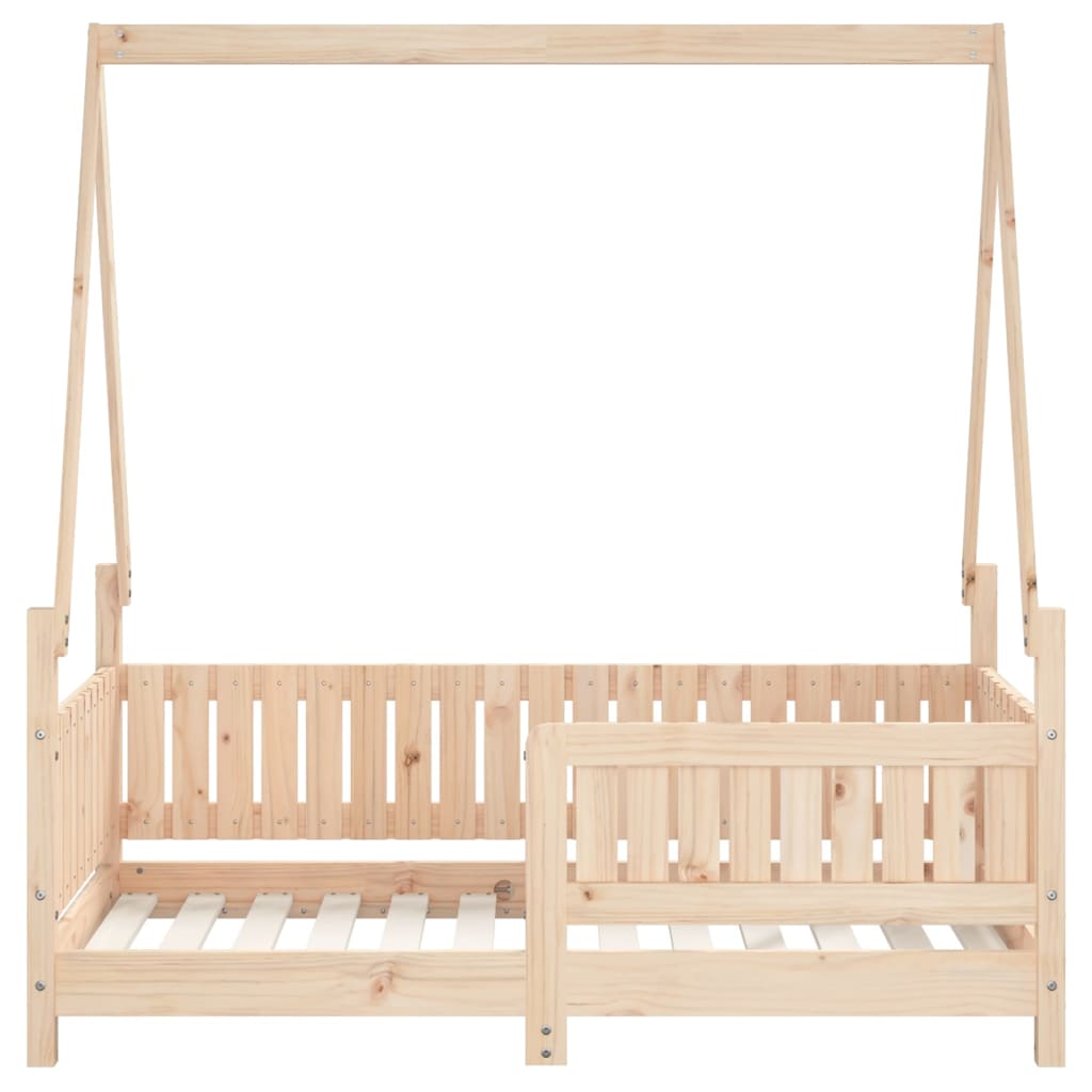 vidaXL Estructura de cama para niños madera maciza de pino 70x140 cm