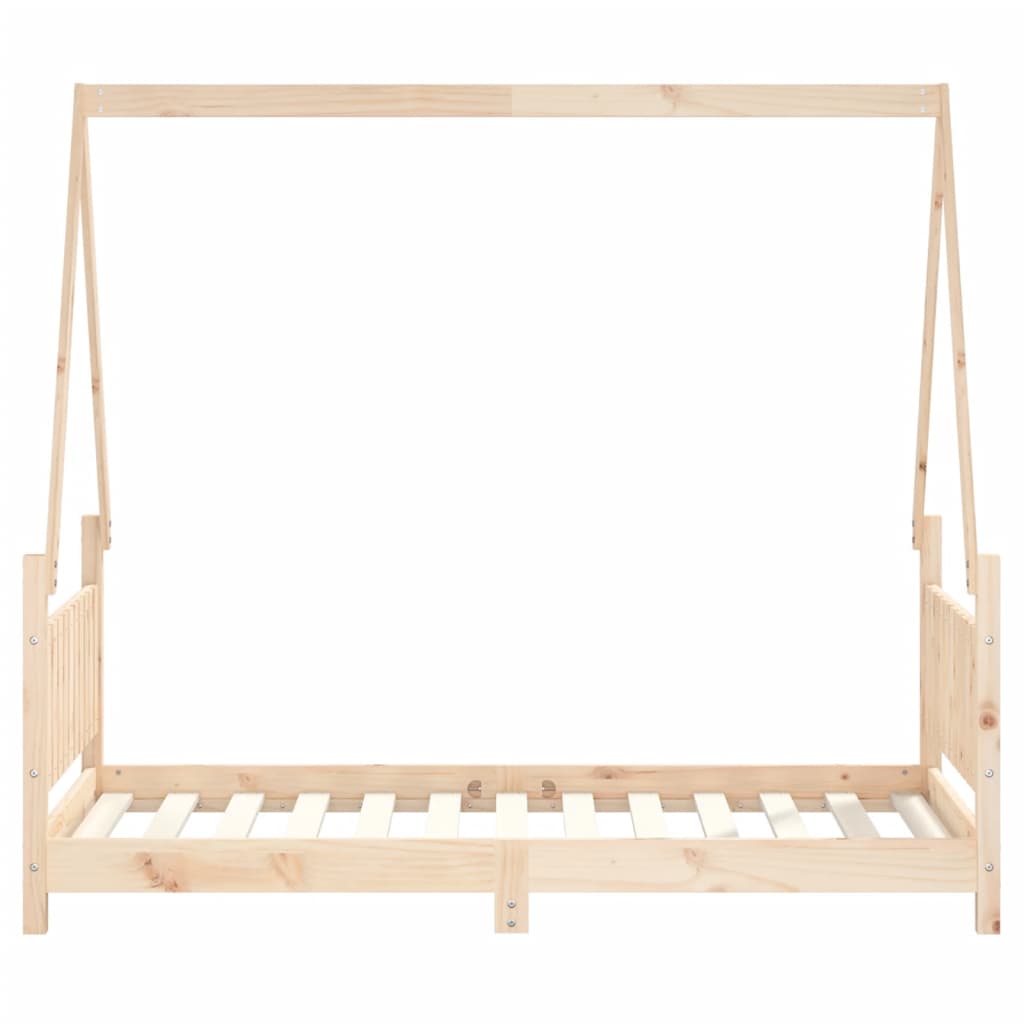 vidaXL Estructura de cama para niños madera maciza de pino 80x160 cm