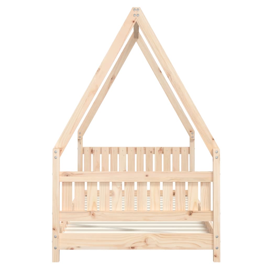 vidaXL Estructura de cama infantil madera maciza de pino 90x190 cm