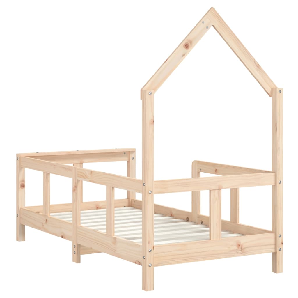 vidaXL Estructura de cama para niños madera maciza de pino 70x140 cm