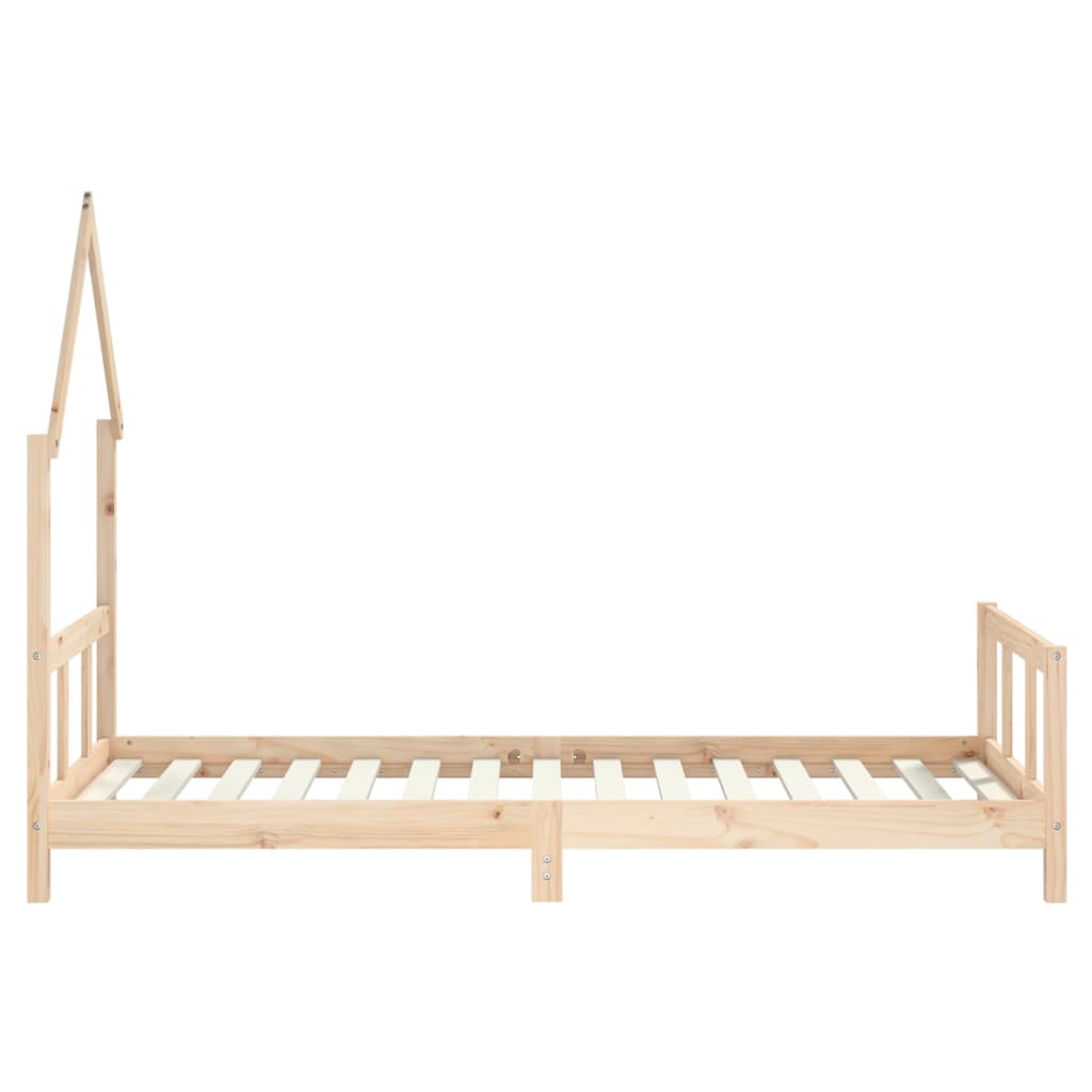 vidaXL Estructura de cama infantil madera maciza de pino 90x190 cm