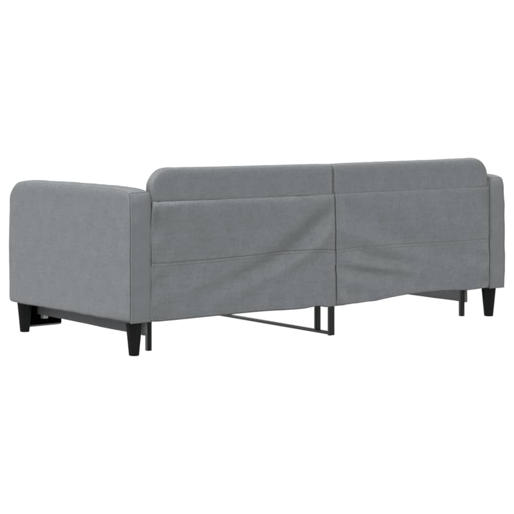 vidaXL Sofá cama nido tela gris claro 90x200 cm