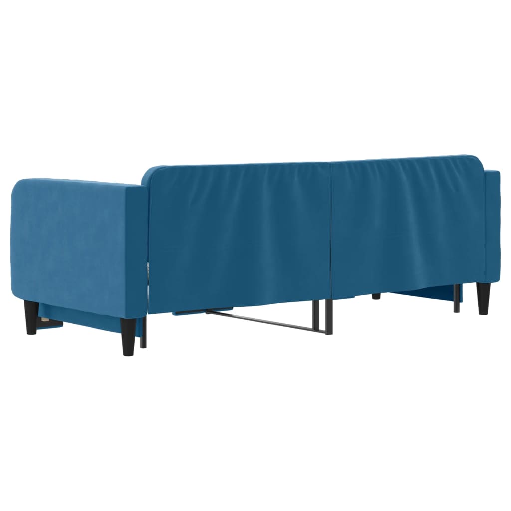 vidaXL Sofá cama nido terciopelo azul 90x200 cm