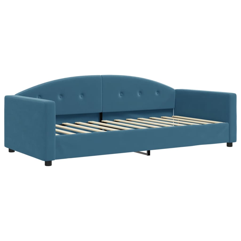 vidaXL Sofá cama nido terciopelo azul 90x200 cm