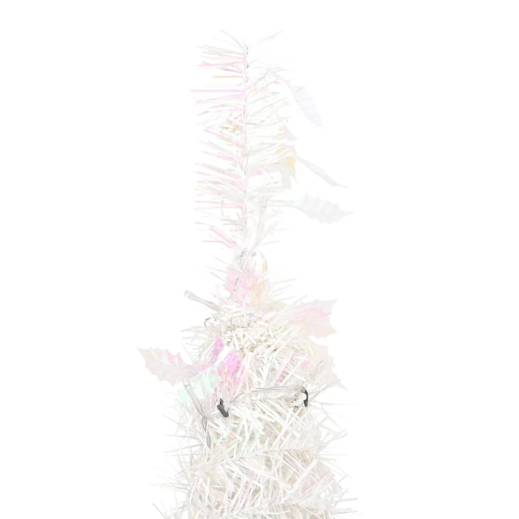 vidaXL Árbol de Navidad artificial desplegable 100 LED blanco 150 cm