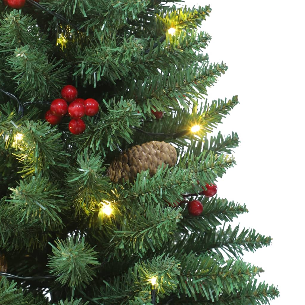 vidaXL Árboles de Navidad artificiales 2 uds 100 LED verde 120 cm