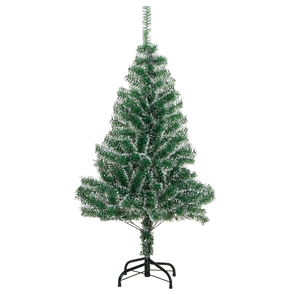 vidaXL Árbol de Navidad artificial verde con nieve 150 cm