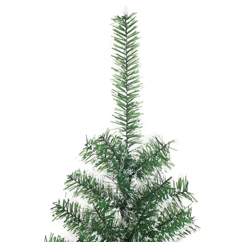 vidaXL Árbol de Navidad artificial verde con nieve 150 cm