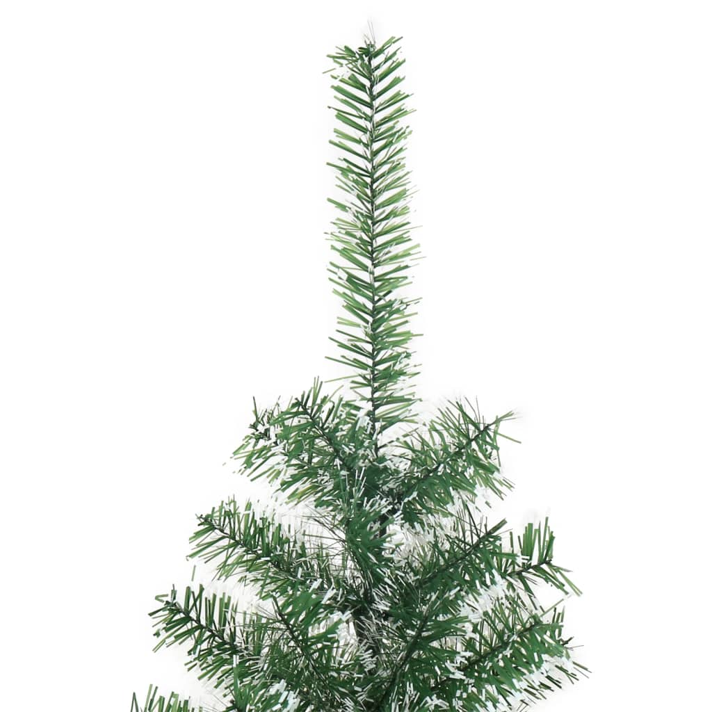 vidaXL Árbol de Navidad artificial verde con nieve 240 cm