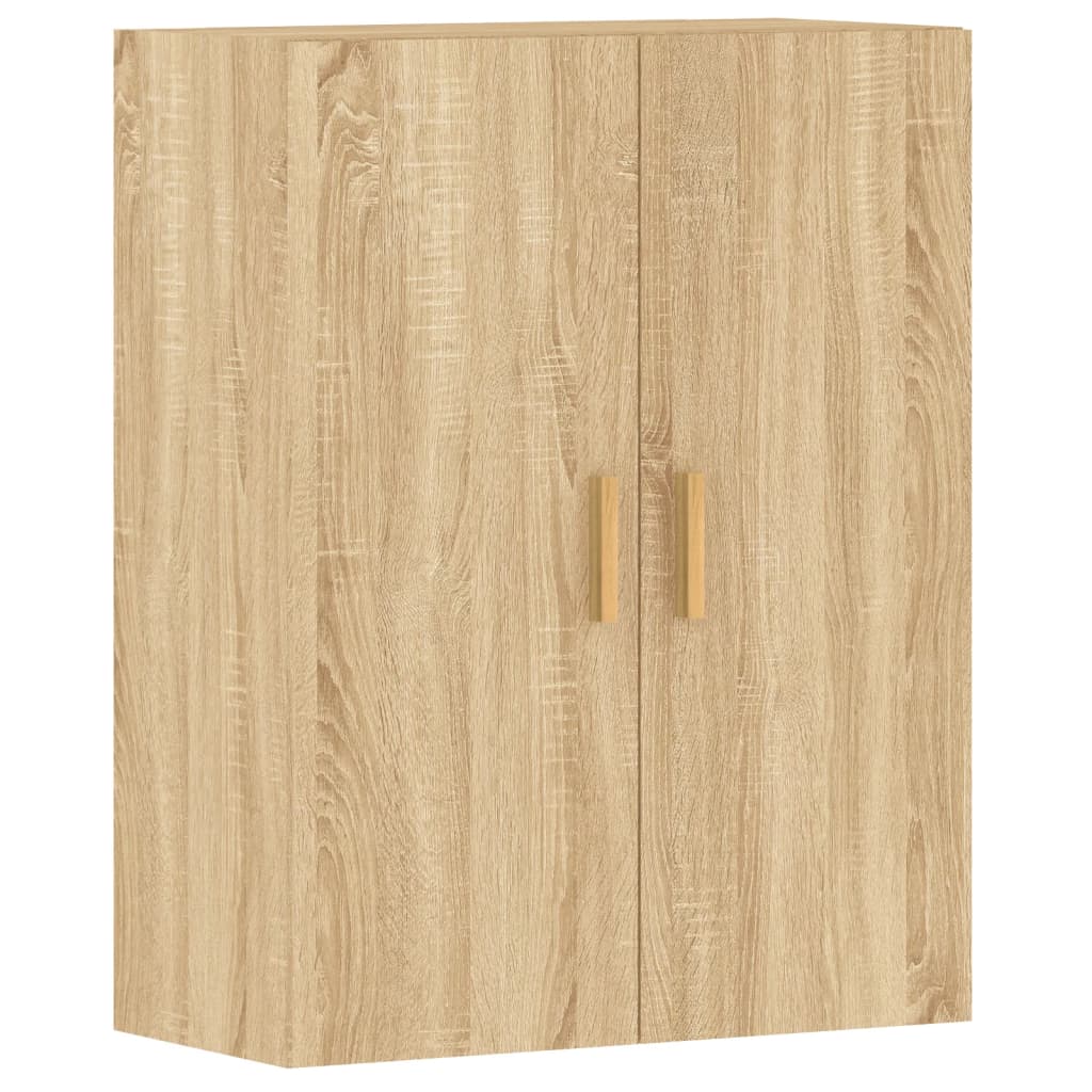 vidaXL Armarios de pared 2 uds madera de ingeniería roble Sonoma