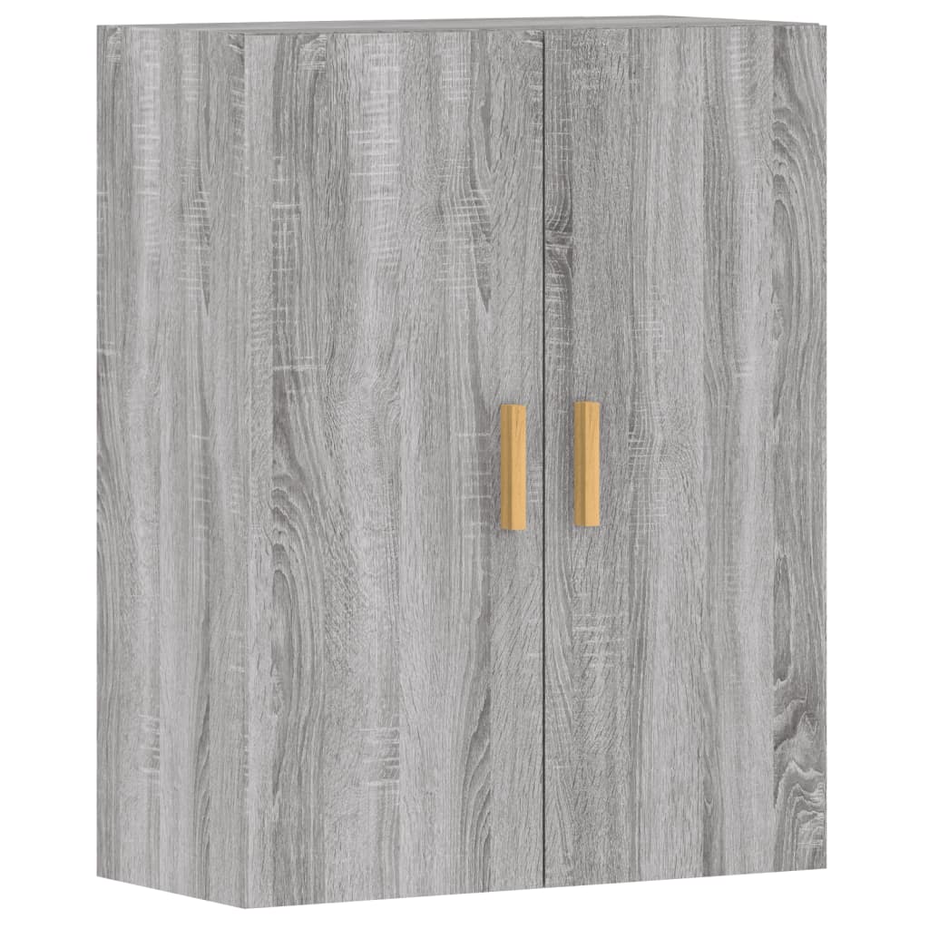 vidaXL Armarios de pared 2 uds madera de ingeniería gris Sonoma