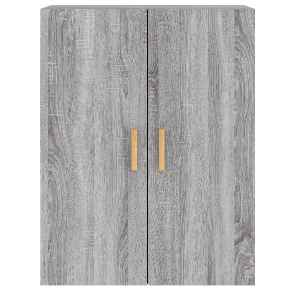 vidaXL Armarios de pared 2 uds madera de ingeniería gris Sonoma