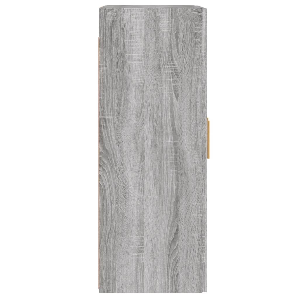 vidaXL Armarios de pared 2 uds madera de ingeniería gris Sonoma