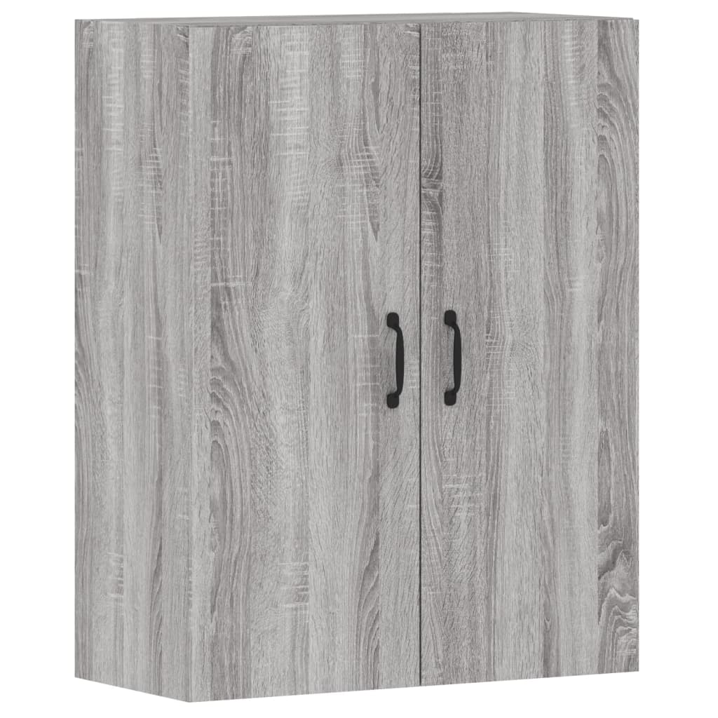 vidaXL Armarios de pared 2 uds madera de ingeniería gris Sonoma