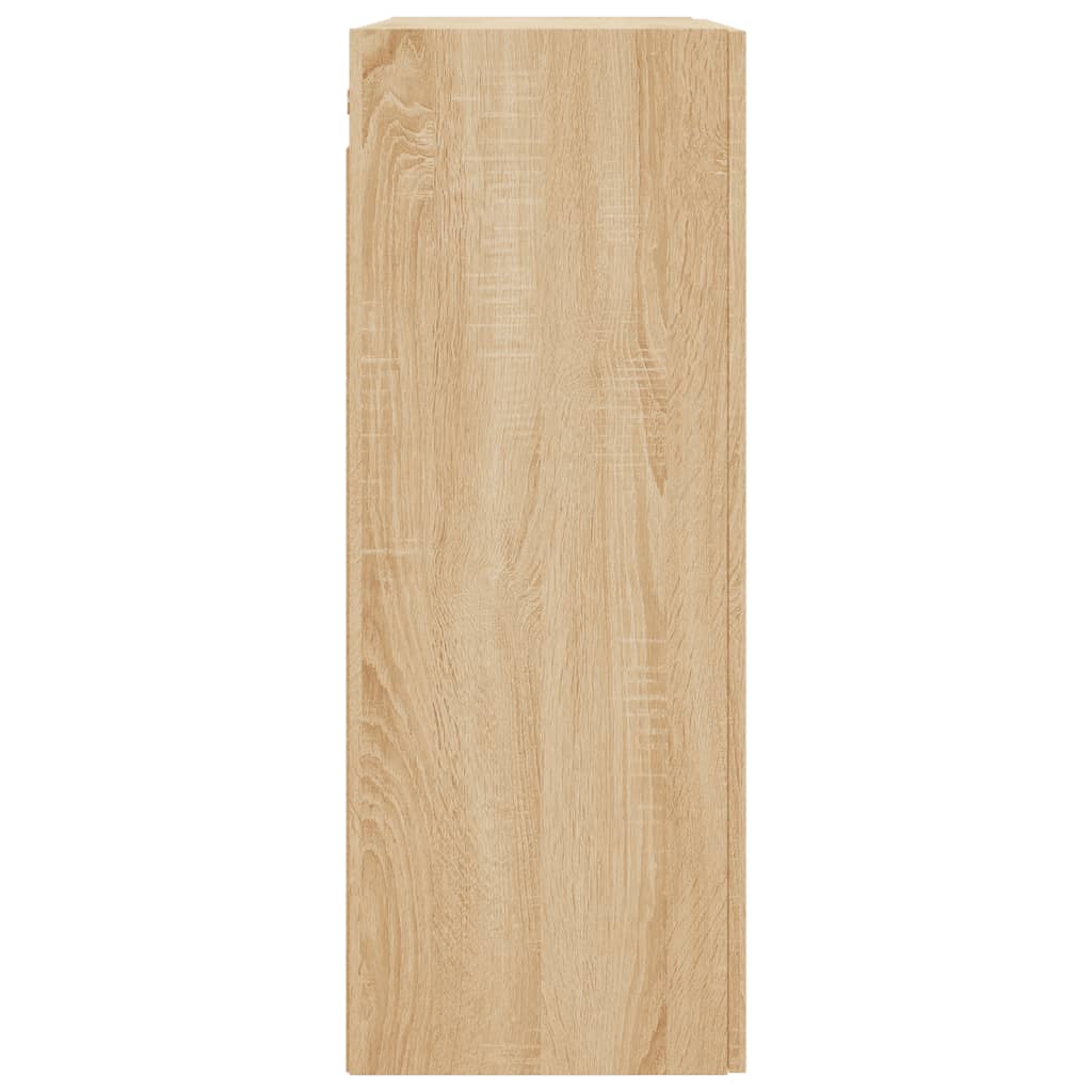 vidaXL Armarios de pared 2 uds madera de ingeniería roble Sonoma