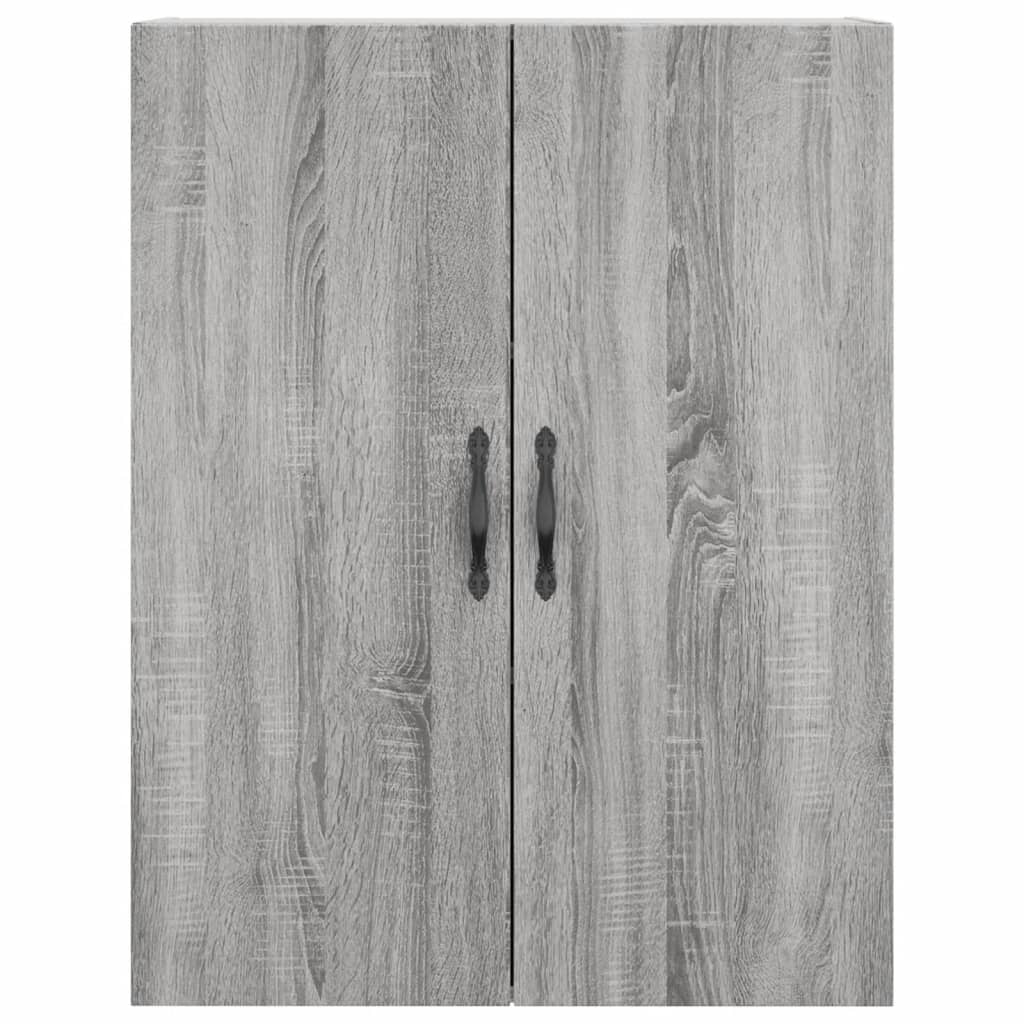 vidaXL Armarios de pared 2 uds madera de ingeniería gris Sonoma