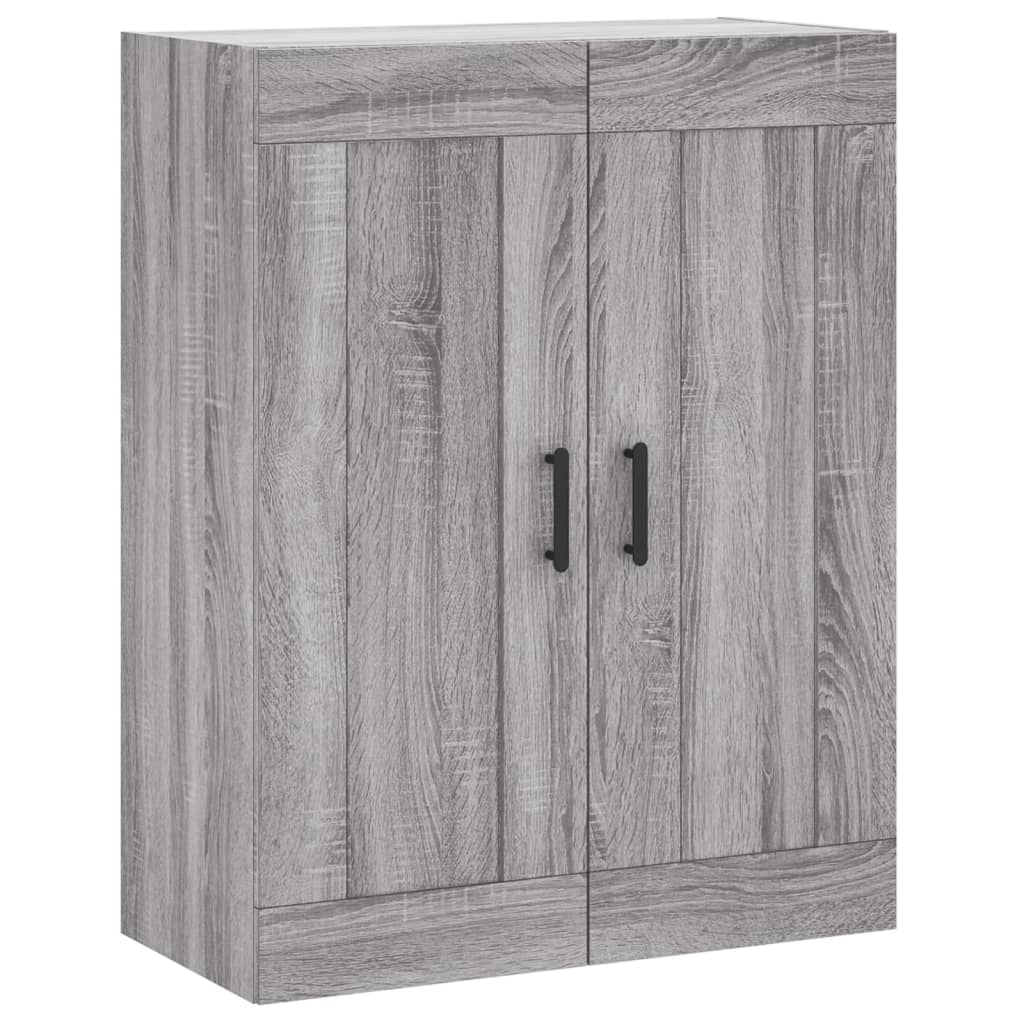 vidaXL Armarios de pared 2 uds madera de ingeniería gris Sonoma