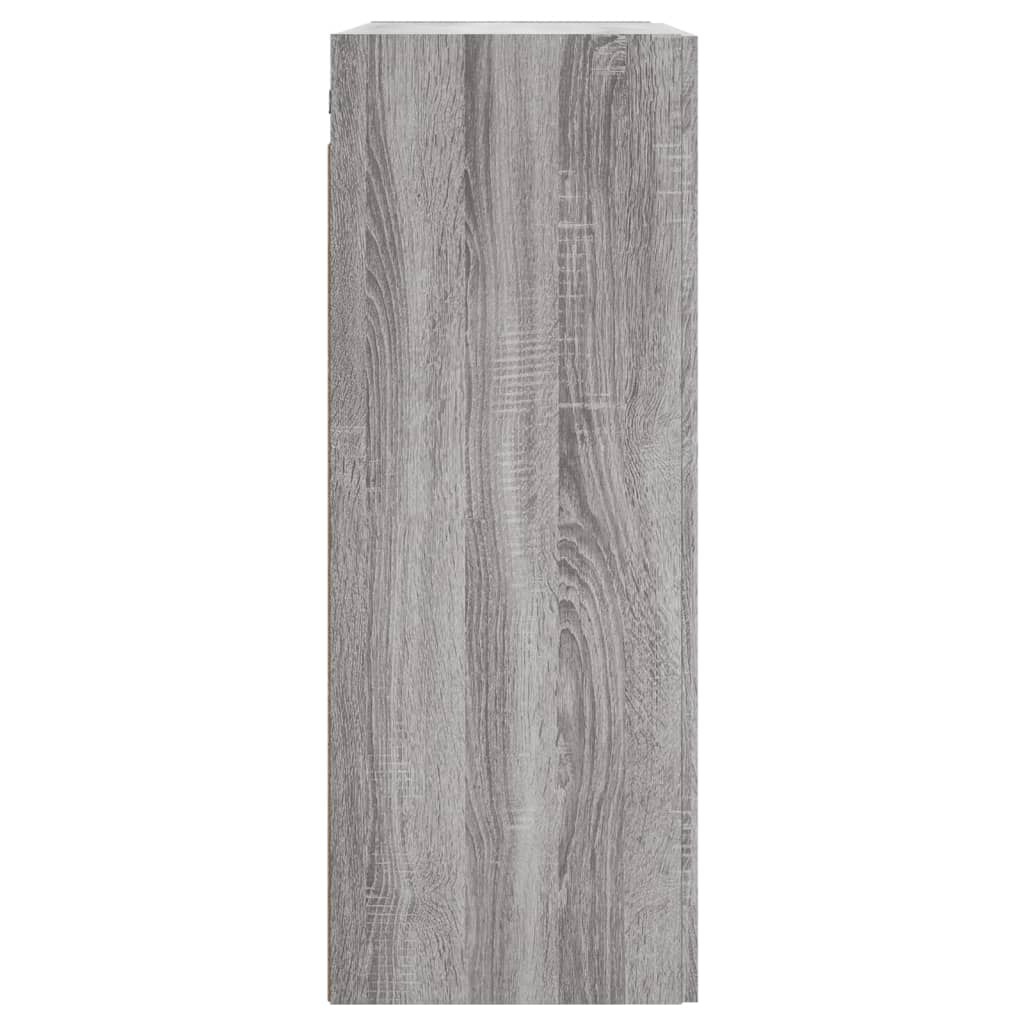 vidaXL Armarios de pared 2 uds madera de ingeniería gris Sonoma