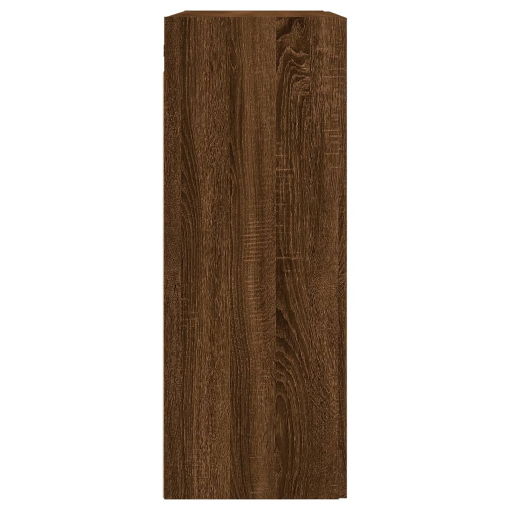 vidaXL Armarios de pared 2 uds madera de ingeniería marrón roble