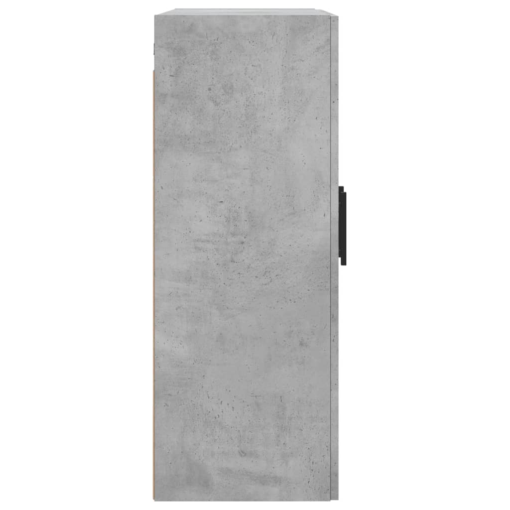 vidaXL Armarios de pared 2 uds madera de ingeniería gris hormigón