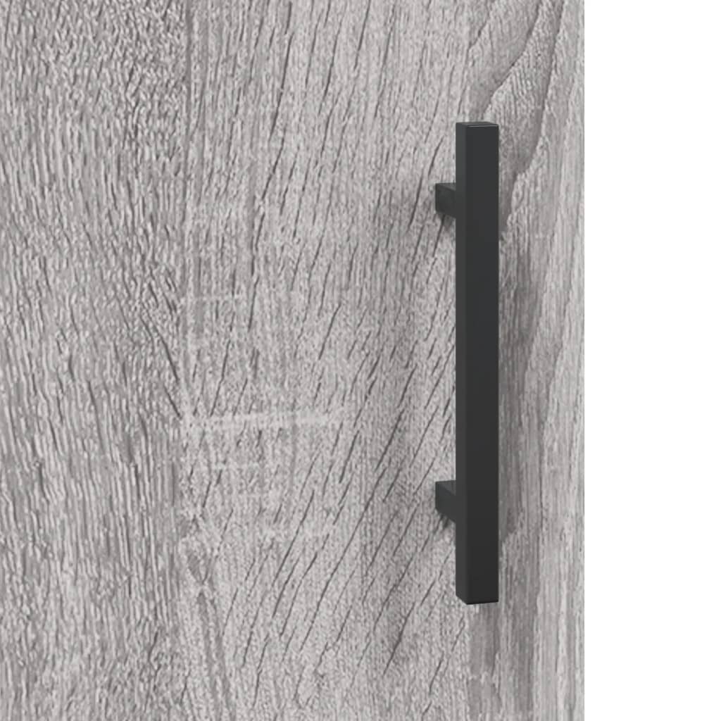 vidaXL Armarios de pared 2 uds madera de ingeniería gris Sonoma