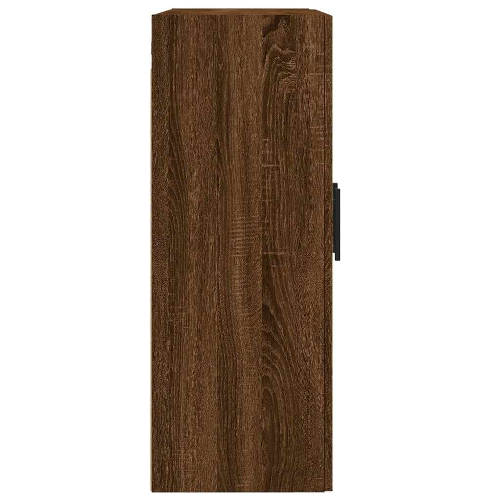 vidaXL Armarios de pared 2 uds madera de ingeniería marrón roble