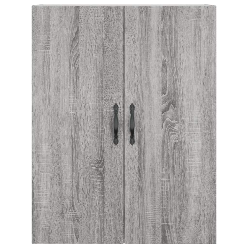 vidaXL Aparador alto madera contrachapada gris sonoma 69,5x34x180 cm