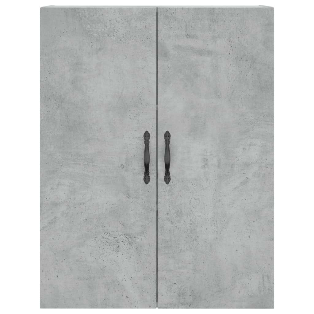 vidaXL Aparador alto madera contrachapada gris hormigón 69,5x34x180 cm