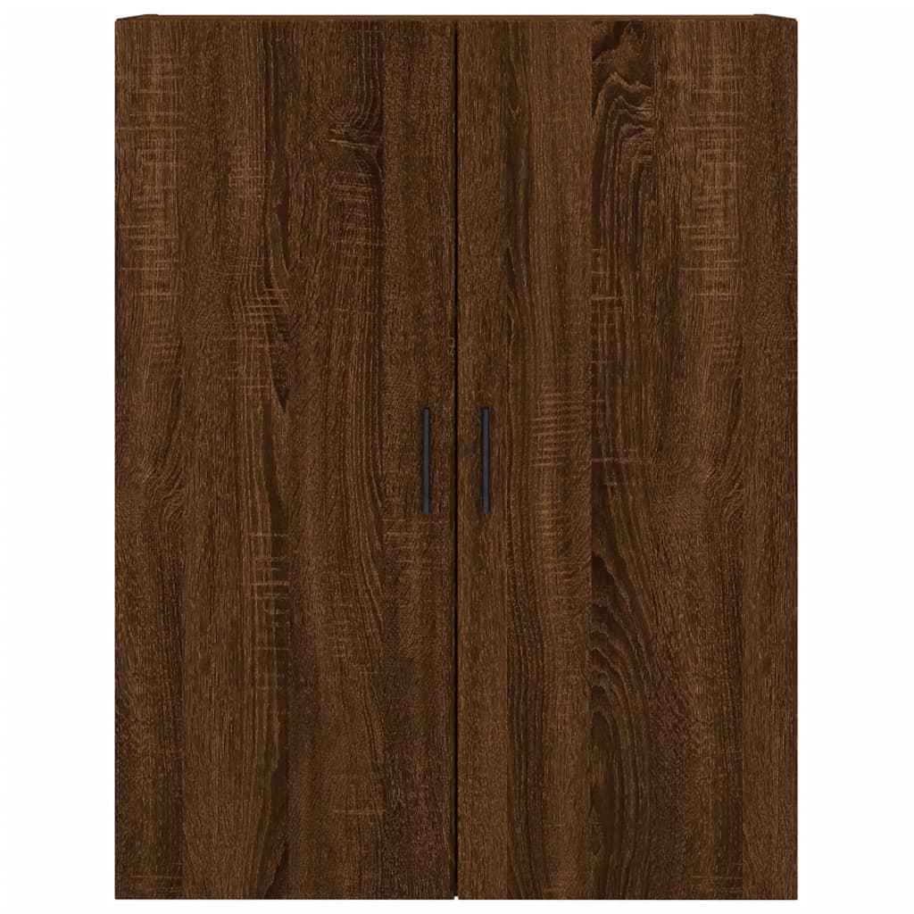 vidaXL Aparador alto madera contrachapada marrón roble 69,5x34x180 cm