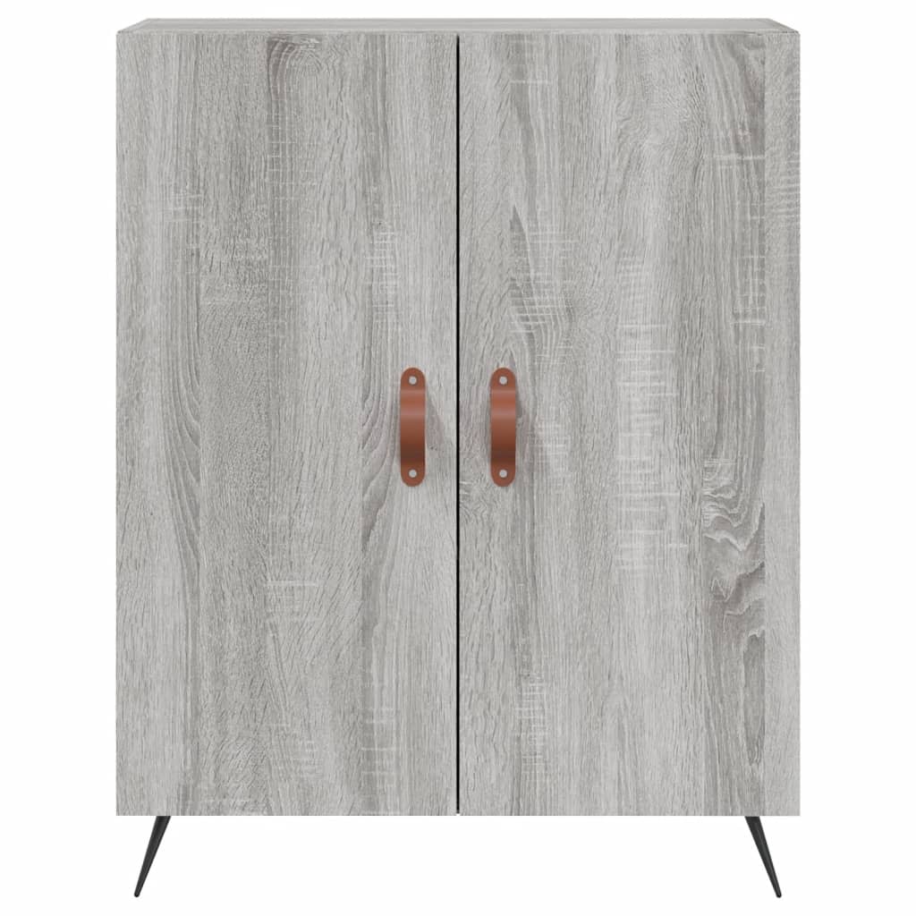 vidaXL Aparador alto madera contrachapada gris sonoma 69,5x34x180 cm