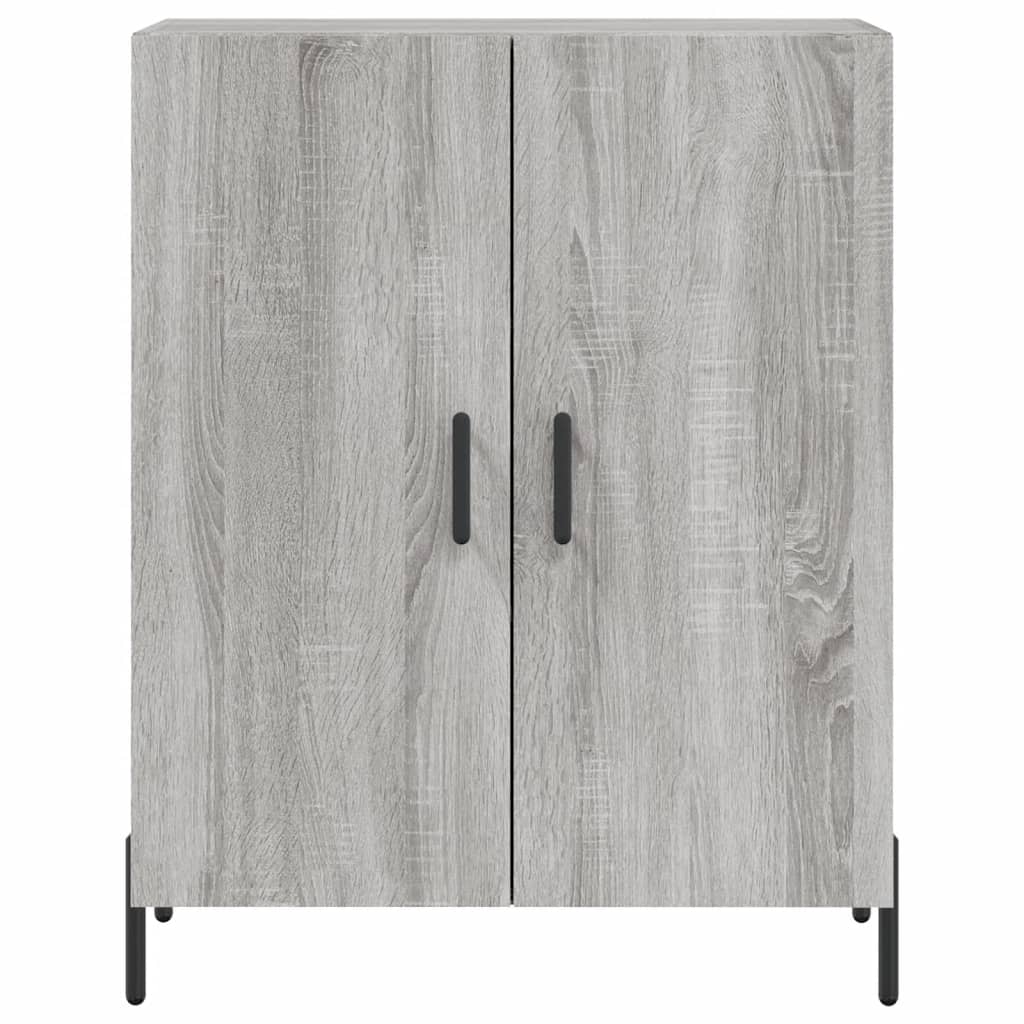 vidaXL Aparador alto madera contrachapada gris sonoma 69,5x34x180 cm