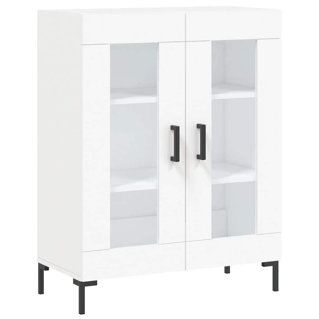 vidaXL Aparador alto madera contrachapada blanco 69,5x34x180 cm