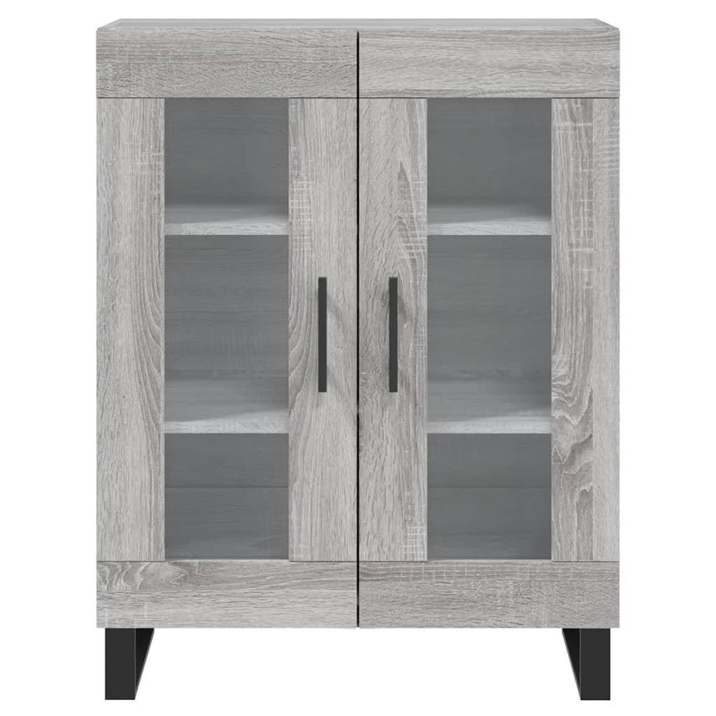 vidaXL Aparador alto madera contrachapada gris sonoma 69,5x34x180 cm