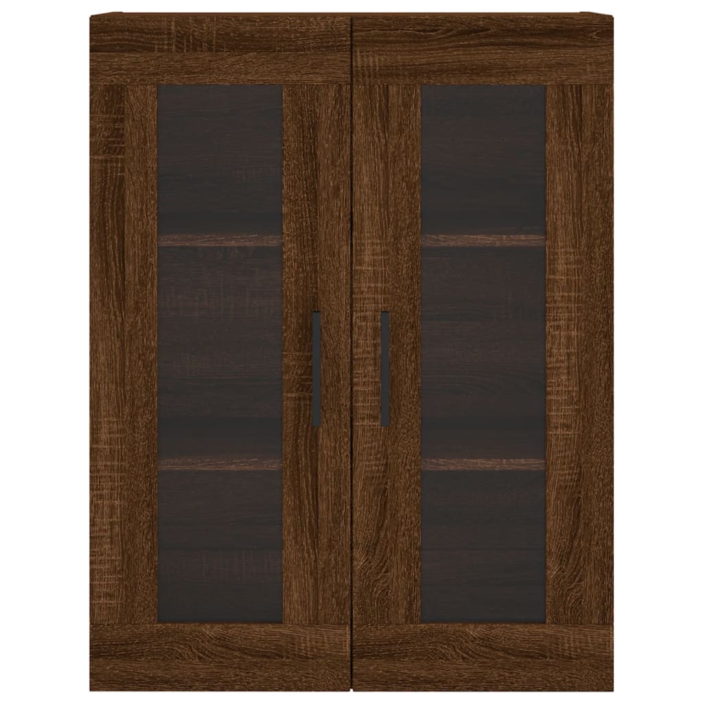 vidaXL Aparador alto madera contrachapada marrón roble 69,5x34x180 cm